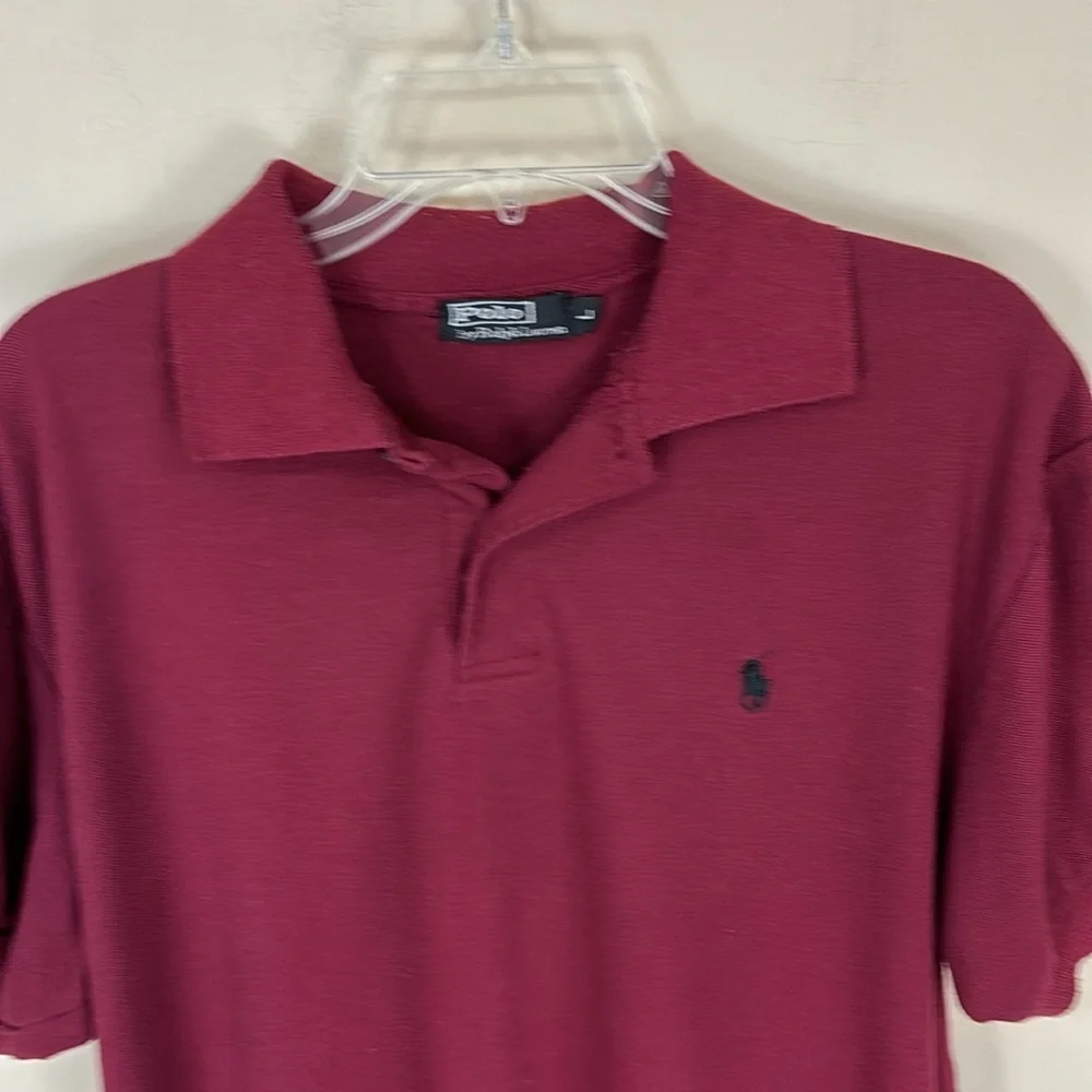 Maroon Polo Ralph Lauren Polo Golf Shirt Size Large